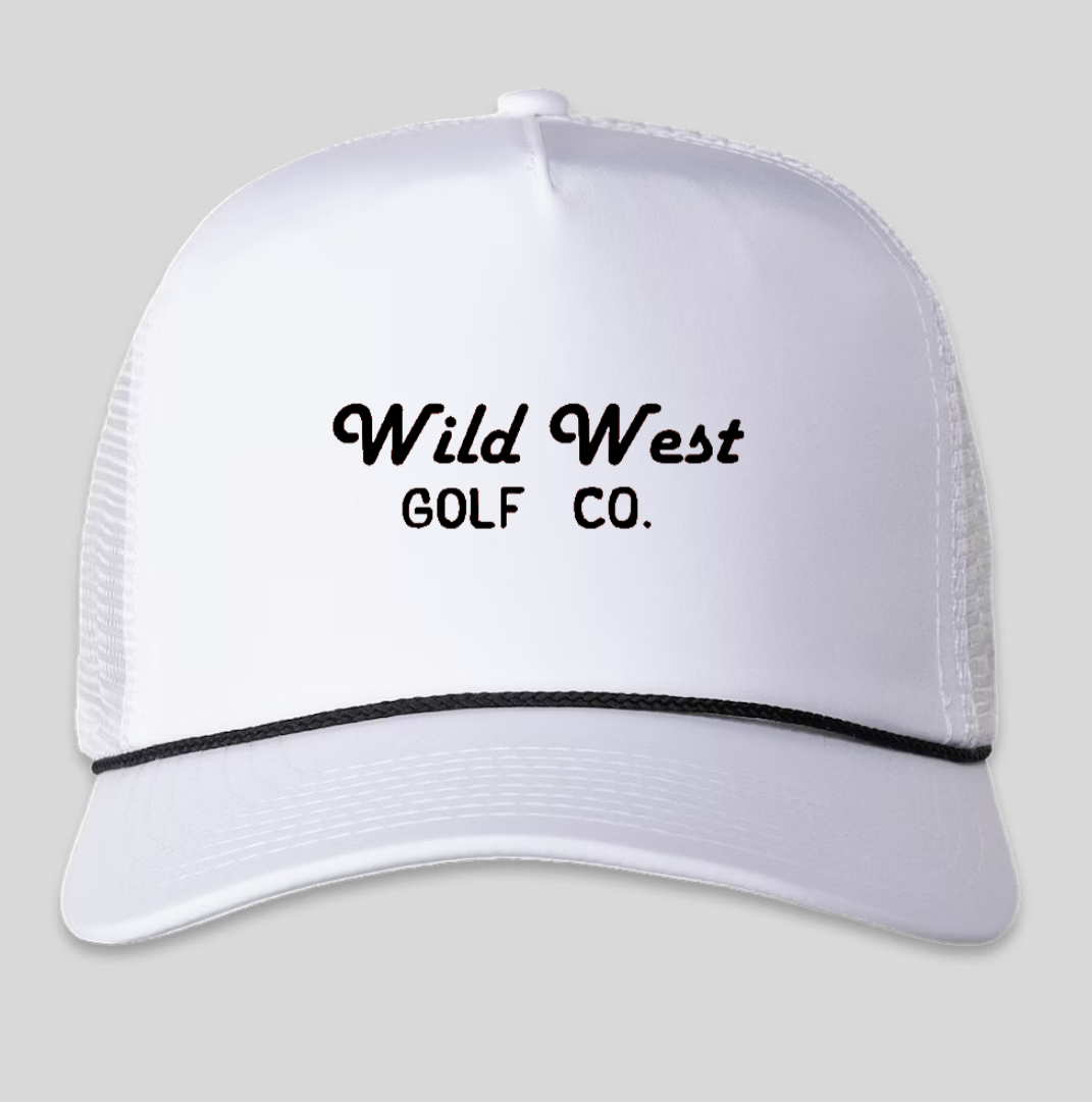 "Wild West" Formed Trucker Hat - White