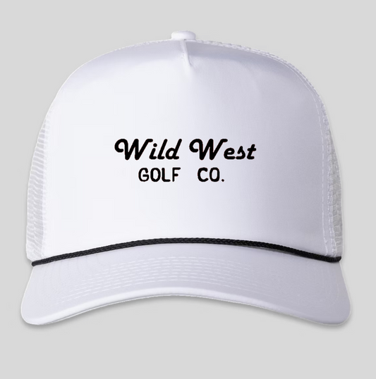 "Wild West" Formed Trucker Hat - White